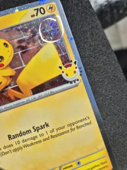 Pokemon 30th Anniversary 2026 Pikachu 051/162 Swirl Cosmo Holo Eng NM - Image 5
