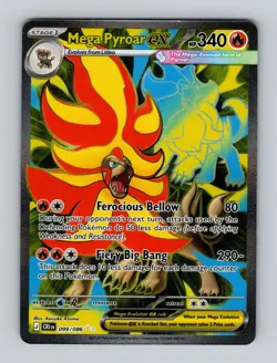 Pokemon TCG - ME04: Chaos Rising (CRI) Mega Pyroar ex - 099/086 - Image 1