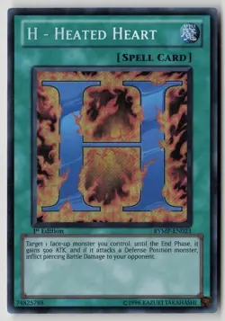 Yugioh H - Heated Heart RYMP-EN023 1st Edition Secret Rare NM - Image 1