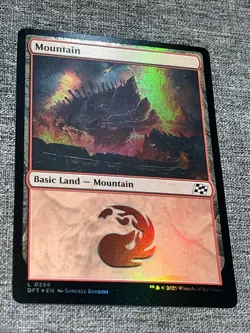 Mountain (0286) #286 (NM) Aetherdrift DFT Magic MTG Foil - Image 1
