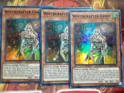Yugioh Witchcrafter Genni X3 Super IGAS-EN021 Lightly Played Playset - Image 1