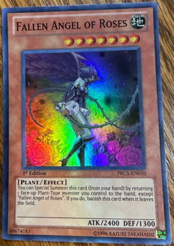 Fallen Angel of Roses PRC1-EN010 1st Edition Ultra Rare Yu-Gi-Oh YGO Holo LP - Image 1