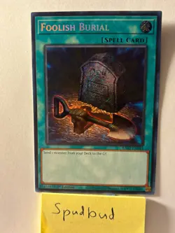 Foolish Burial Secret Rare RA02-EN049 NM 1st Edition Yu-Gi-Oh! - Image 1