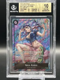 One Piece Card Game OP12 - 087 NICO ROBIN SR ALT ART FOIL Graded BGS 10 - Image 1