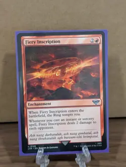 Magic the Gathering MTG Fiery Inscription #0126 - Image 1