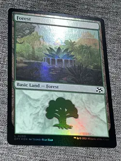 Forest (0290) #290 (Foil) (NM) Aetherdrift DFT Magic MTG - Image 1