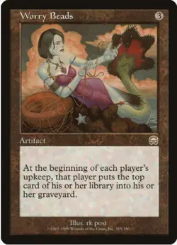 1 x Worry Beads - Mercadian Masques - LP - MTG - EOF - Image 1