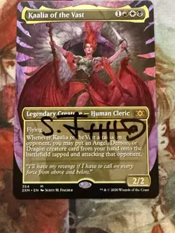 MTG Kaalia of the Vast (Borderless)/Signed/non-foil/Double Masters (2XM) #354 - Image 1