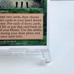 MTG Sylvan Library 5th Edition White Border Rare Green Enchantment Card Draw Mag - Image 5