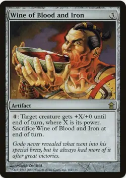 1 x Wine of Blood and Iron - Savior s of Kamigawa - LP - MTG - EOF - Image 1