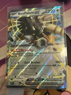 Bouffalant ex - 077/086 - Ultra Rare - White Flare WHT - NM/M - Pokemon Card - Image 1