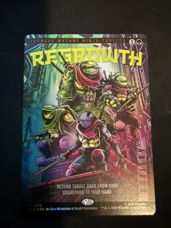Regrowth | 7075 | Foil | Rare | Secret Lair | Last Ronin TMNT | MTG - Image 1