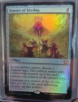 Banner of Kinship Foundations MTG Foil Lightly Played - Image 3