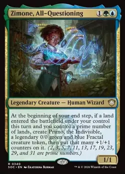 1x Zimone, All-Questioning NM Eng MTG - Secrets of Strixhaven Commander - Image 1
