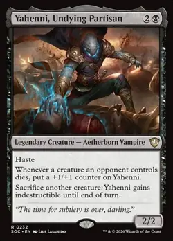 1x Yahenni, Undying Partisan NM Eng MTG - Secrets of Strixhaven Commander - Image 1