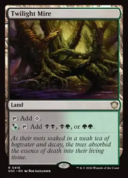 1x Twilight Mire NM Eng MTG - Secrets of Strixhaven Commander - Image 1