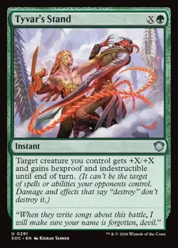 1x Tyvar's Stand NM Eng MTG - Secrets of Strixhaven Commander - Image 1