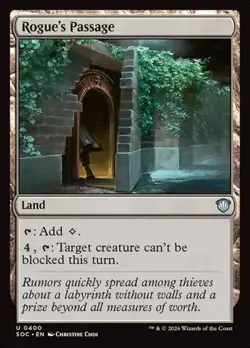 1x Rogue's Passage NM Eng MTG - Secrets of Strixhaven Commander - Image 1