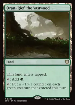 1x Oran-Rief, the Vastwood NM Eng MTG - Secrets of Strixhaven Commander - Image 1