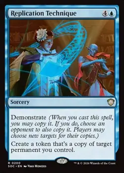 1x Replication Technique NM Eng MTG - Secrets of Strixhaven Commander - Image 1
