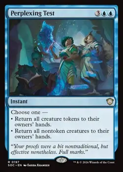 1x Perplexing Test NM Eng MTG - Secrets of Strixhaven Commander - Image 1
