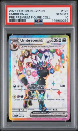 PSA 10 - Umbreon ex 176 SVP Black Star Promo Prismatic Evolutions Figure Pokemon - Image 1