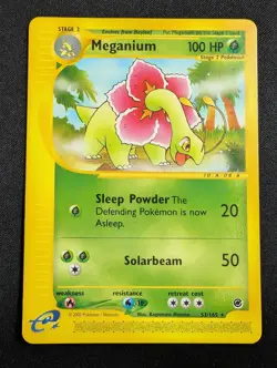 Pokemon Meganium 53/165/165 Rare Expedition NM - Image 1