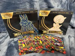 Pokemon TCG Mega Evolution Lucario & Gardevoir ETB Set With 12 Mega Boosters - Image 1