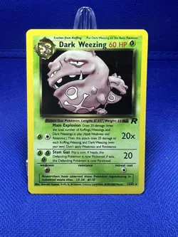 Pokemon Team Rocket Dark Weezing 14/82 Holo Rare - NM - Image 1