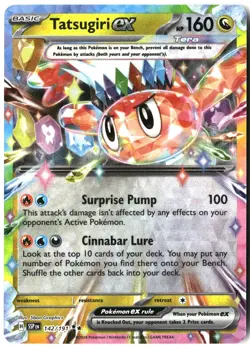 Tatsugiri ex 142/191 Double Rare Surging Sparks Pokemon Holo Near Mint - Image 1