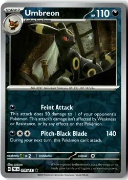 Umbreon 059/131 Holo Rare Prismatic Evolutions Pokemon Near Mint - Image 1
