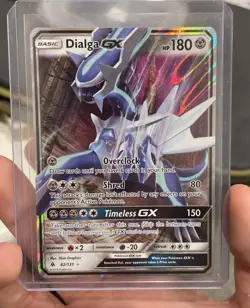 DIALGA GX 82/131 HOLO GX RARE FORBIDDEN LIGHT POKEMON - Image 1