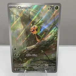 Pokemon TCG Chespin 087/086 Chaos Rising Full Art Holo Rare 70 HP English 2026 - Image 1