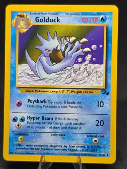 Pokemon TCG Golduck 35/62 Fossil Vintage WoTC Uncommon NM - Image 1