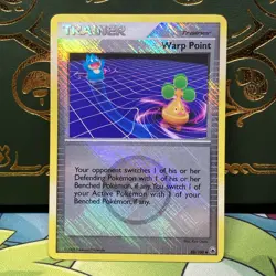 Warp Point 88/100 Pokemon League Crosshatch Holo Promo Munchlax LP + - Image 1