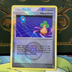 Warp Point 88/100 Pokemon League Crosshatch Holo Promo Munchlax LP + - Image 3