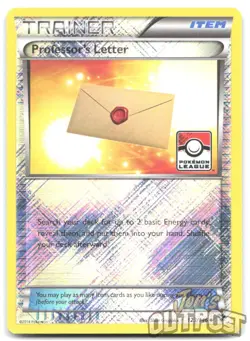 Professor's Letter Pokemon League 123/146 Reverse Holo LP - Image 1