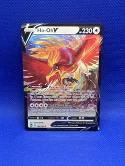 Pokemon Ho-Oh V Ultra Rare SWSH12: Silver Tempest 140/195 NM - Image 1