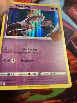 Pokemon TCG Mewtwo Holo- 056/172 - Trick Or Trade Halloween Stamp Holo Error - Image 3