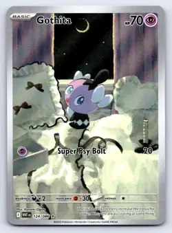 Gothita 124/086 Illustration Rare White Flare Pokemon Near Mint - Image 1