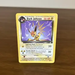 Pokemon TCG Dark Jolteon 38/82 LP Condition Unlimited Uncommon - Image 1