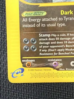 Pokemon Tyranitar #66/165 Non-Holo Rare - 2002 Expedition Base Set NM - Image 4