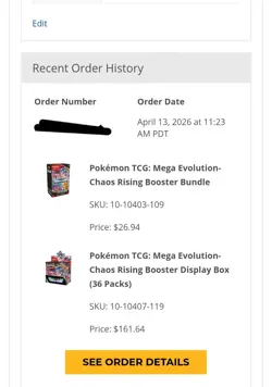 Pokemon Chaos Rising Booster Box, X 2 Booster Bundle New Sealed PRESALE 5/22/26 - Image 3