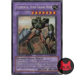 Yugioh Elemental HERO Grand Neos CT04-EN001 Secret Rare Limited Edition MP - Image 1