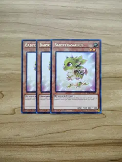 Yu-Gi-Oh! - Babycerasaurus 3x - Rare - Full Playset - WISU-EN013 - Image 1