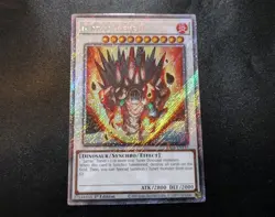 Jurrac Meteor RA04-EN139 Platinum Secret Rare 1st Edition Yugioh Card LP - Image 1