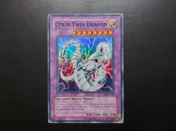 Yugioh - Cyber Twin Dragon CRV-EN035 Super Rare 1st Edition - Image 1