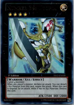 Yugioh Number 39: Utopia YS12-EN039 1st Edition Ultra Rare NM - Image 1