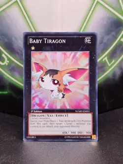 Yugioh Baby Tiragon NUMH-EN051 Super Rare 1st NM - Image 1