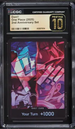 CGC 10 Pristine - DON!! Card Four Emperors One Piece 2nd Anniversary Set English - Image 1